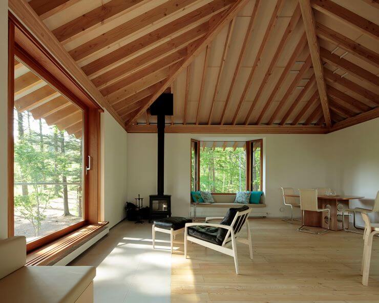 木製サッシが使用された家